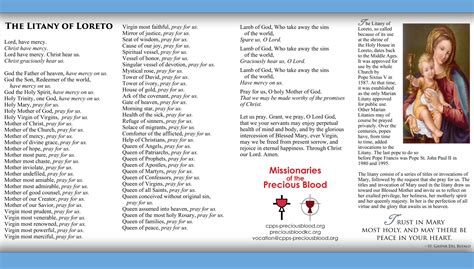 The Three New Invocations Added to the Litany of Loreto