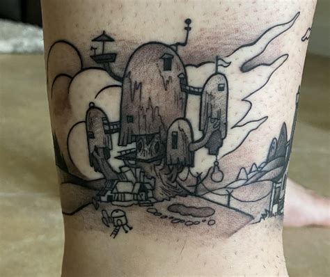 The Treehouse from Adventure Time done by Cristina Bodytech in