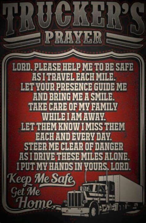 The Trucker Prayer - Pinterest