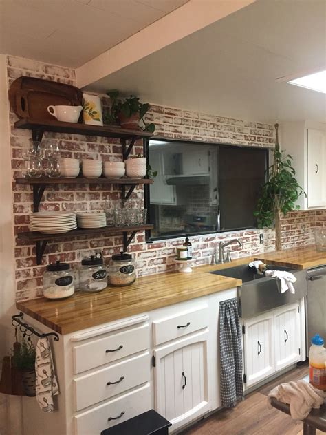 The Ultimate Faux Brick Backsplash (Using PVC Panels!)