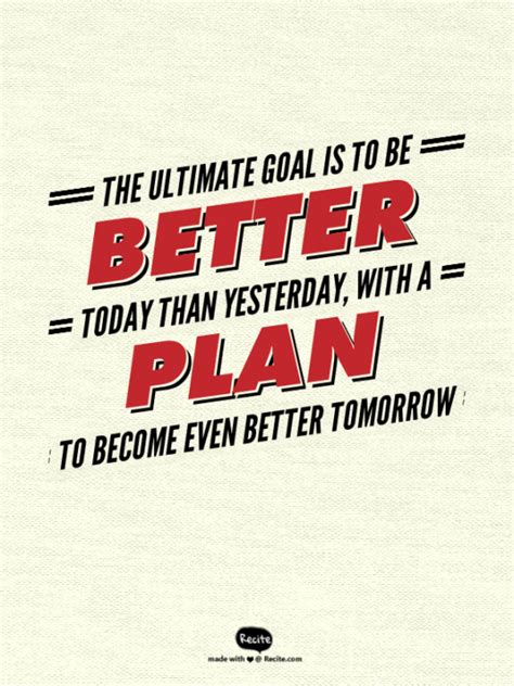 The Ultimate Goal Is To Be Better Today Than Yesterday, With A ... - Forbes