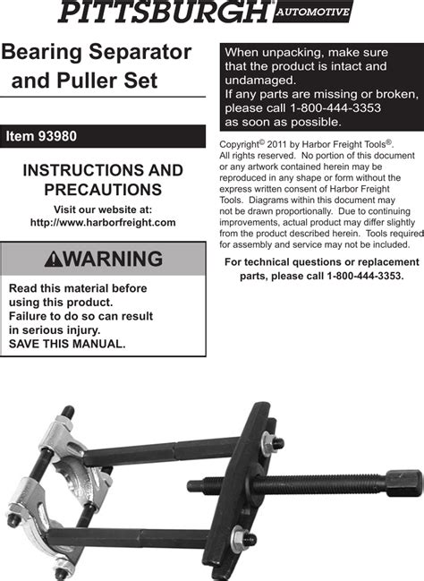 The Ultimate Guide to Bearing Pullers from Harbor Freight: Your Comprehensive Resource