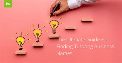 The Ultimate Guide to Choosing the Perfect Tutoring Company Name