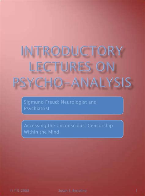 The Uncannyintroductory Lectures On Psychoanalysis