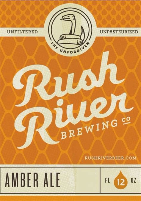 The Unforgiven Amber Ale Rush River Brewing Company