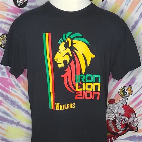 The Wailers Iron Lion Zion 2024 Tour Shirt Black Mens Size Medium