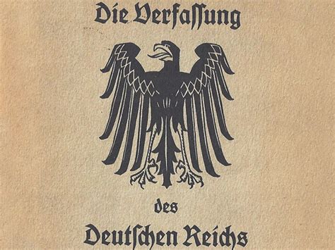 The Weimar constitution - The Weimar Republic 1918 …