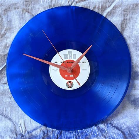 The Who Record Clock : Isle of Wight translucent - Etsy Schweiz