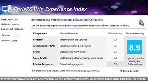 The Windows Experience Index Assessing Your Computer s Performance