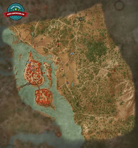 The Witcher 3 Wild Hunt: Map of quests - Oxenfurt