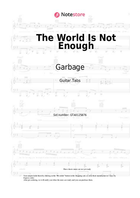 The World Is Not Enough Chords - Garbage - Guitar Chords