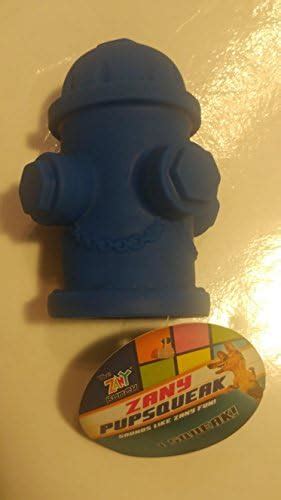 The Zany Bunch Small Blue Squeaky Fire Hydrant Dog Toy