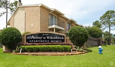 The abbey at willowbrook reviews. Abbey at Willowbrook. 8330 Willow Place Dr S, Houston, TX 77070. Contact Property. Provided by Apartment List. 3D tour available. For Rent - Apartment. $931 - $1,358. 1 - 2 bed; 1 - 2 bath; 