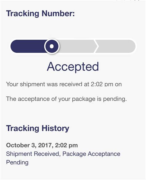 When a USPS package status shows "shipment 