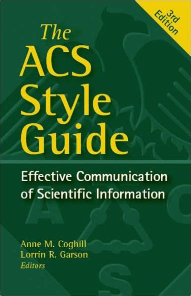 The acs style guide effective communication of scientific information an american chemical society publication. - Deutsche literatur vom naturalismus bis zur gegenwart.