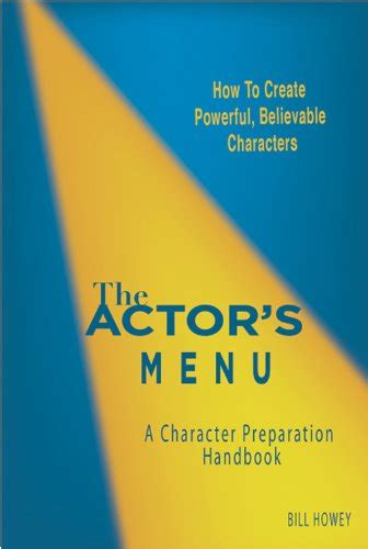 The actors menu a character preparation handbook. - Download immediato manuale di parti dell'escavatore compatto takeuchi tb800.