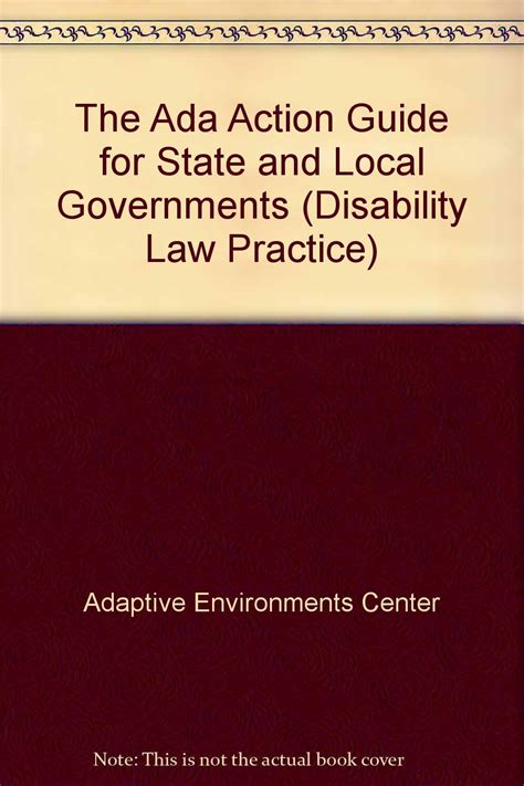 The ada action guide for state and local governments disability. - 1990 oldsmobile custom cruiser service reparaturanleitung software.