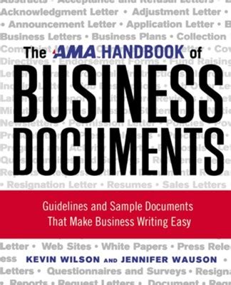 The ama handbook of business documents by kevin wilson. - Trucs et astuces pour vivre au naturel.