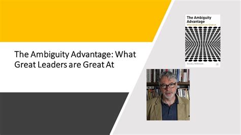 The ambiguity advantage what great leaders are great at. - Mit der farbe auf du und du.