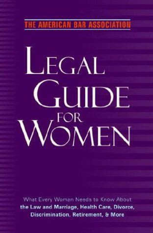 The american bar association legal guide for women what every woman needs to know about the law and marriage. - Guide rolex learning center guide en francais.