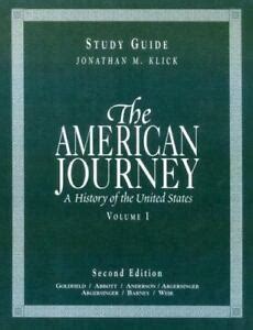 The american journey volume 1 study guide a history of the united states. - Daihatsu charade g100 g102 engine chassis wiring workshop repair manual.