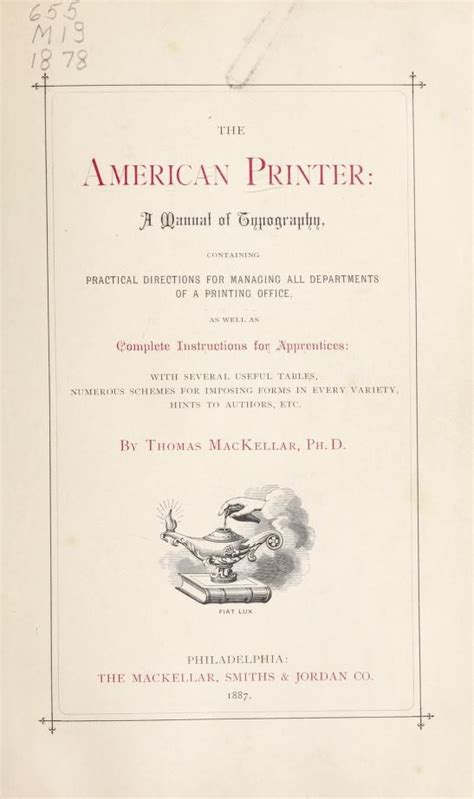 The american printer a manual of typography containing practical directions for managing all departments of. - Solutions manual for orbital mechanics for engineering students.