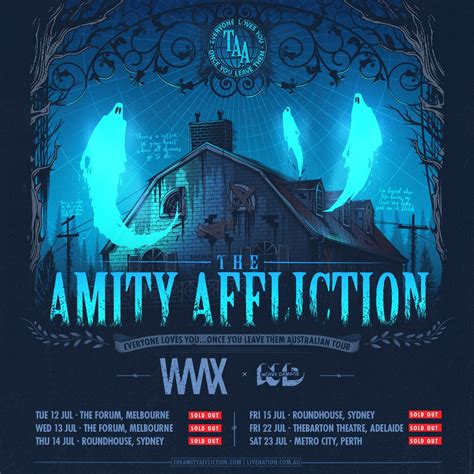 The Amity Affliction Gig Timeline. Jun 25 2015. Warped Tour 2015 Oklahoma City, OK, USA. Add time. Jun 27 2015. Warped Tour 2015 Dallas, TX, USA. Add time. Jul 01 2015. Warped Tour 2015 This Setlist Nashville, TN, USA.