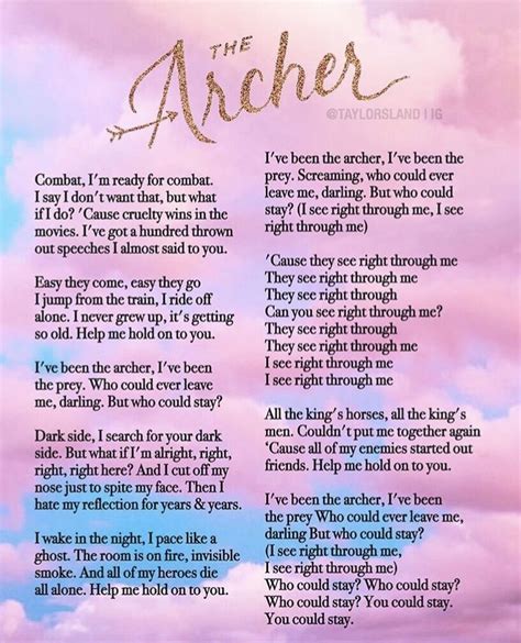 The archer lyrics. Things To Know About The archer lyrics. 