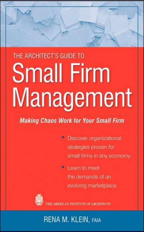 The architect s guide to small firm management making chaos. - Manual de solución de conceptos y contextos stewart.