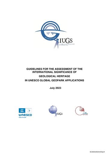 The assessment of the international significance of geoheritage