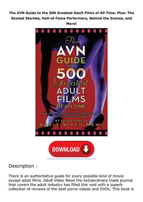 The avn guide to the 500 greatest adult films of. - Self esteem with wings a guide to a better you by vicky omifolaji.
