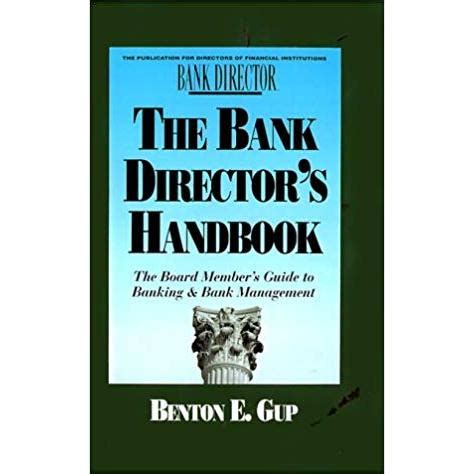 The bank director s handbook the board member s guide. - Keystone cougar 314 5th wheel manual.