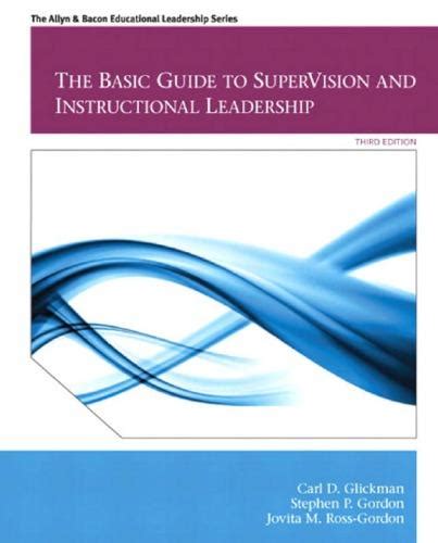 The basic guide to supervision and instructional leadership third edition. - Manual de funciones de una empresa constructora.