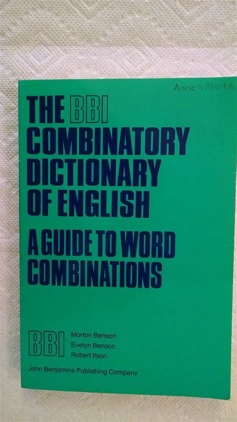 The bbi combinatory dictionary of english a guide to word. - Kubota tractor bx2350d service repair workshop manual.
