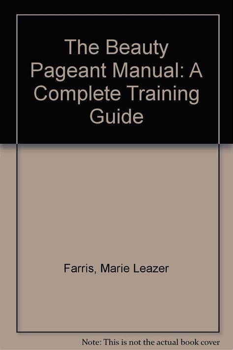 The beauty pageant manual a complete training guide. - The certified quality engineer handbook by connie m borror.