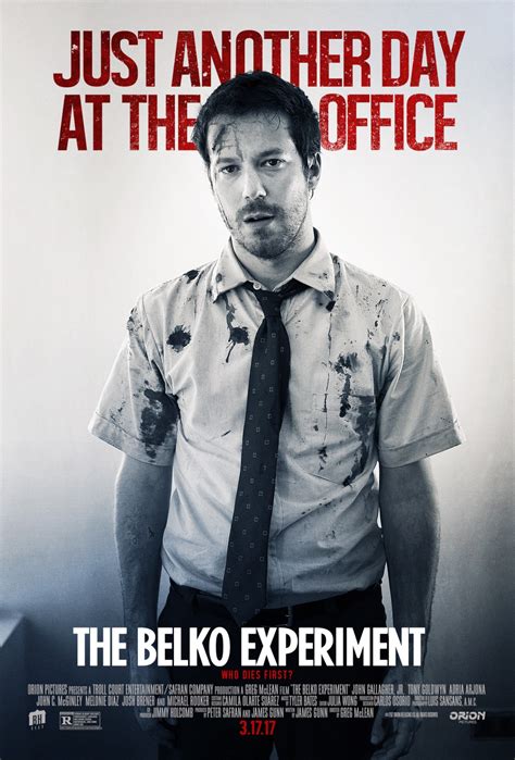The belko experiment movie. On March 17, it's kill or be killed. #BelkoExperimentIn a twisted social experiment, a group of 80 Americans are locked in their high-rise corporate office i... 