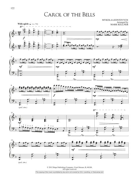 The bell carol piano sheet music. Carol Of The Bells - https://davidhicken.com/products/the-bell-carol 