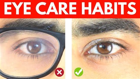 The best and worst habits for eyesight