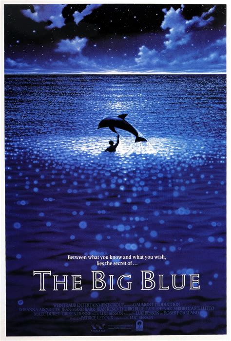 The Big Blue (1988) 71 /100. 7.5 /10. 53.2KVotes. Because YoudThe Big Blue. Drama Action & Adventure Rated:7+ (PG) 1988 2h 48m. The rivalry between Enzo and Jacques, two childhood friends and now world-renowned free divers, becomes a beautiful and perilous journey into oneself and the unknown.The Big Blue featuring Jean-Marc Barr and Jean Reno .... 