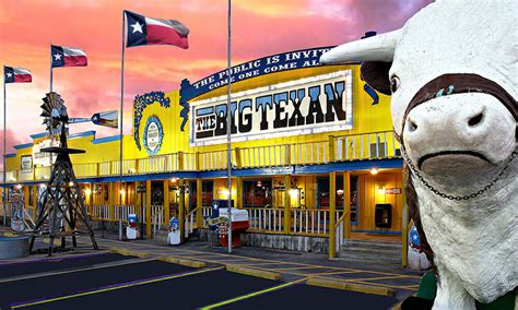The big texan steak ranch & brewery. Latest reviews, photos and 👍🏾ratings for Big Texan Motel at 7701 Interstate 40 Access Rd in Amarillo - view the menu, ⏰hours, ☎️phone number, ☝address and map. Big Texan Motel ... The Big Texan Steak Ranch & Brewery - 7701 I-40. Steak House, American . Big Texan Catering - 7701 Interstate 40 Access Rd. American . 