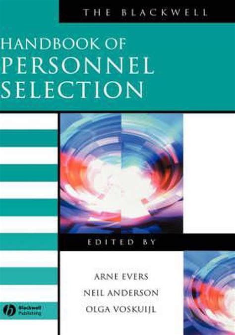 The blackwell handbook of personnel selection by arne evers. - Strategie per il business dello sport.