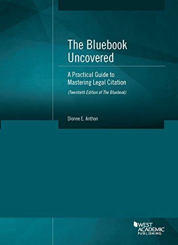 The bluebook uncovered a practical guide to mastering legal citation twentieth ed of bluebook american casebook. - Ueber die originalität der naturales quaestiones senecas..
