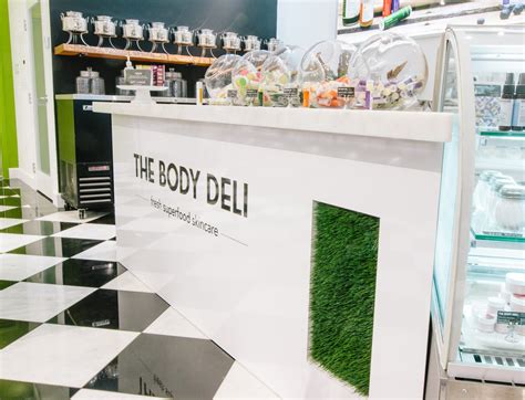 The body deli. We modeled The Body Deli after a juice bar. Our products are made by hand everyday to provide the absolute finest and most beneficial skin, body and hair care products available anywhere. Our Master Cosmetic Chefs, lovingly formulate and mix our incredible products to the highest standards. 