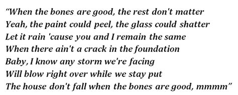 The bones lyrics. Things To Know About The bones lyrics. 