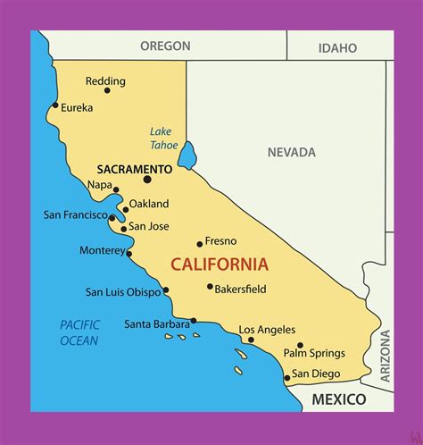 The california. California, State, western U.S. Area: 163,695 sq mi (423,967 sq km). Population: (2020) 39,538,223; (2023 est.) 38,965,193. Capital: Sacramento. California lies on the Pacific Ocean and is bordered by Mexico and the U.S. states of Oregon, Nevada, and Arizona. It is the largest state in population and the third largest in area, extending about ... 
