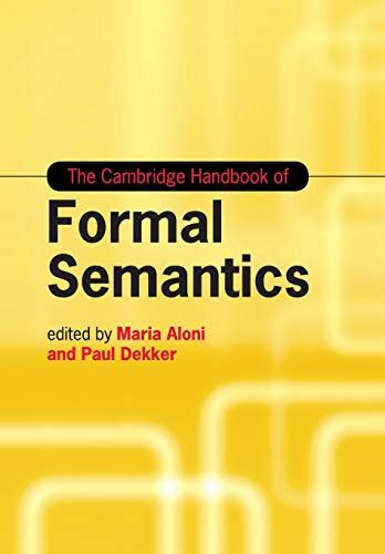 The cambridge handbook of formal semantics. - Religiöse volksbräuche im räderwerk der obrigkeiten.