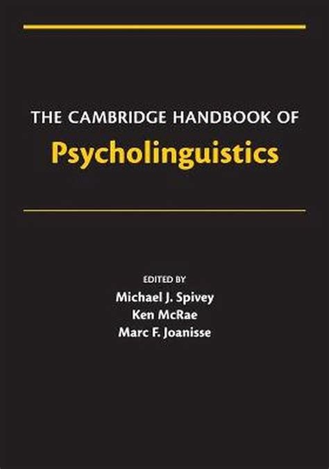 The cambridge handbook of psycholinguistics by michael spivey. - Rov user guide for observation class.