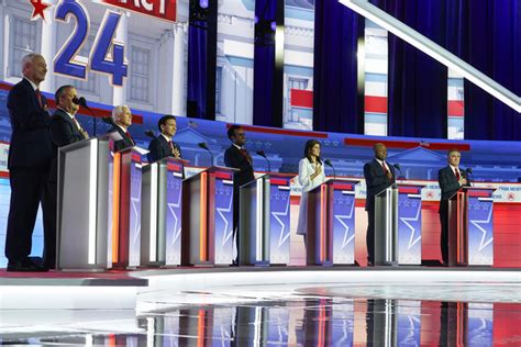 The candidates are going after one another at the leadoff 2024 GOP debate. Follow live updates