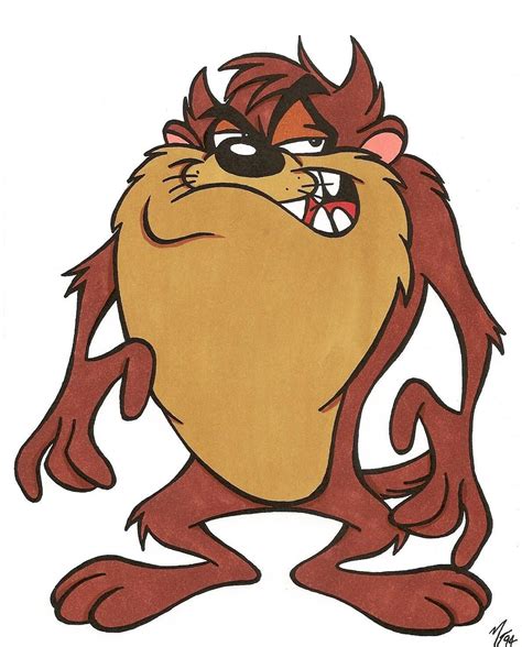 The cartoon tasmanian devil. The Tasmanian Devil, commonly referred to as Taz, is an animated cartoon character featured in the Warner Bros. Looney Tunes and Merrie Melodies series of cartoons. Though the character appeared in only five shorts before Warner Bros. Cartoons closed down in 1964, marketing and television appear 