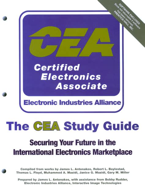 The cea study guide securing your future in the international electronics marketplace. - Por qué tardé tanto en casarme.